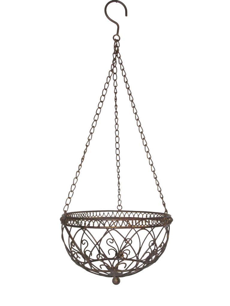 Korb aus Metall zum hängen / Blumenkorb, Pflanzkorb Durchmesser 30 cm