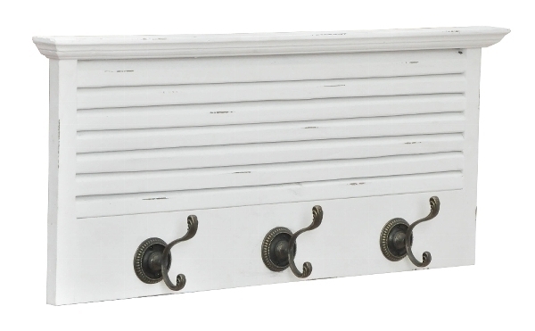 Wandablage Jonathan, mit 3 Haken