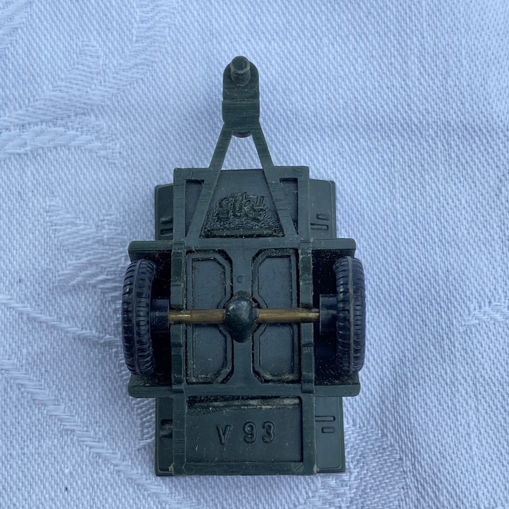 Jeep mit Anhänger Militär Siku / Plastik 50/60er Jahre / V92 V93