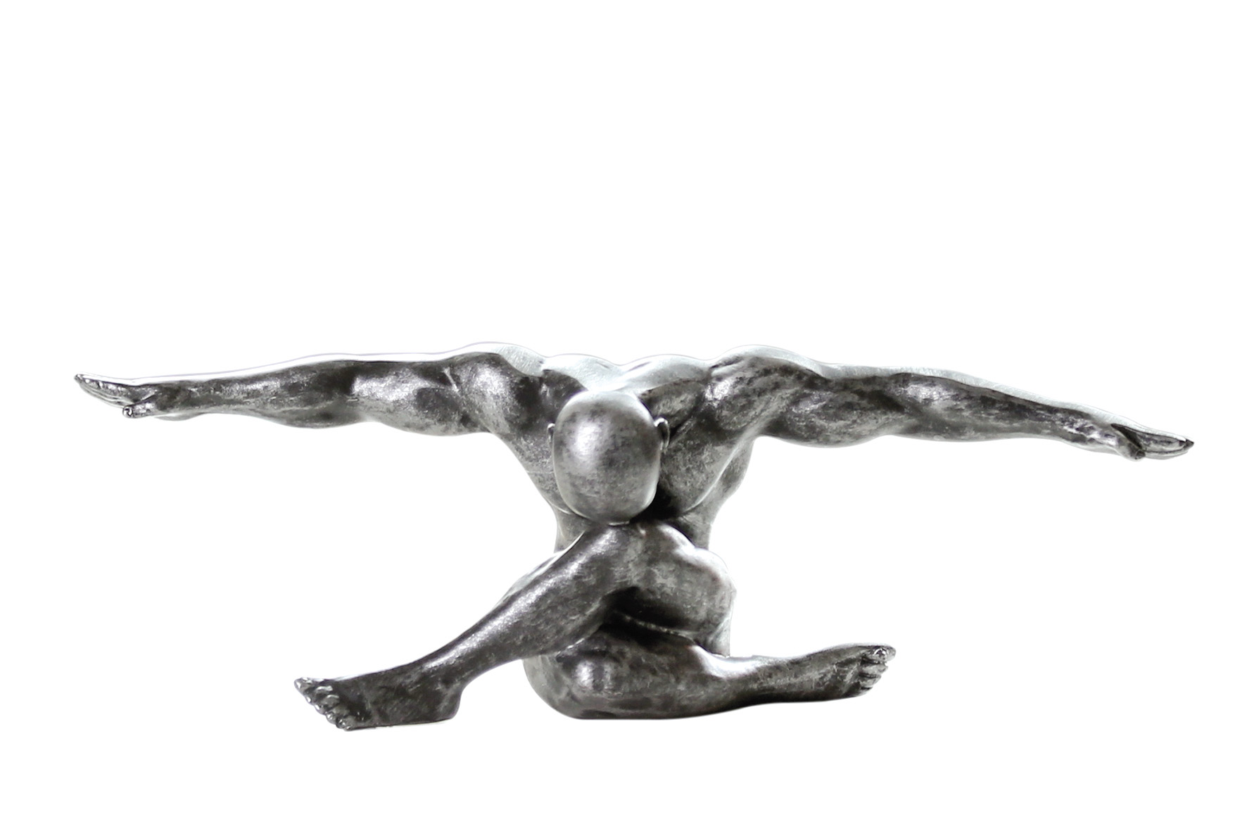 Skulptur „Momentum“ – Patinierte Kunstharzfigur