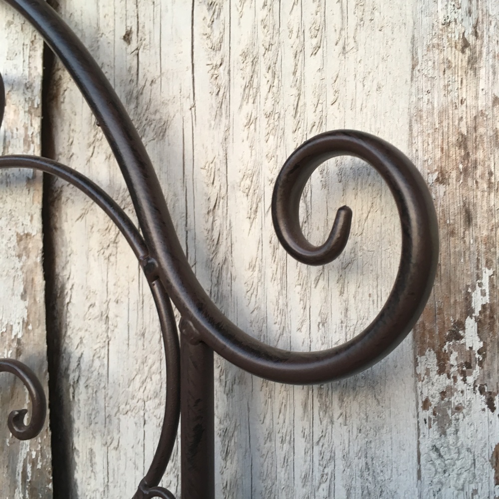 Wandkorb/Blumenkasten aus Metall mit Blecheinsatz