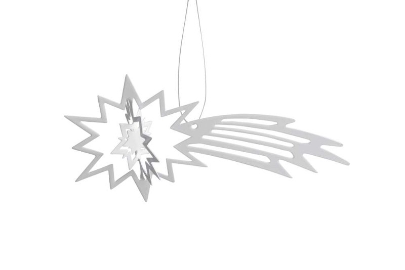 Sternschnuppe zum aufhängen/silber