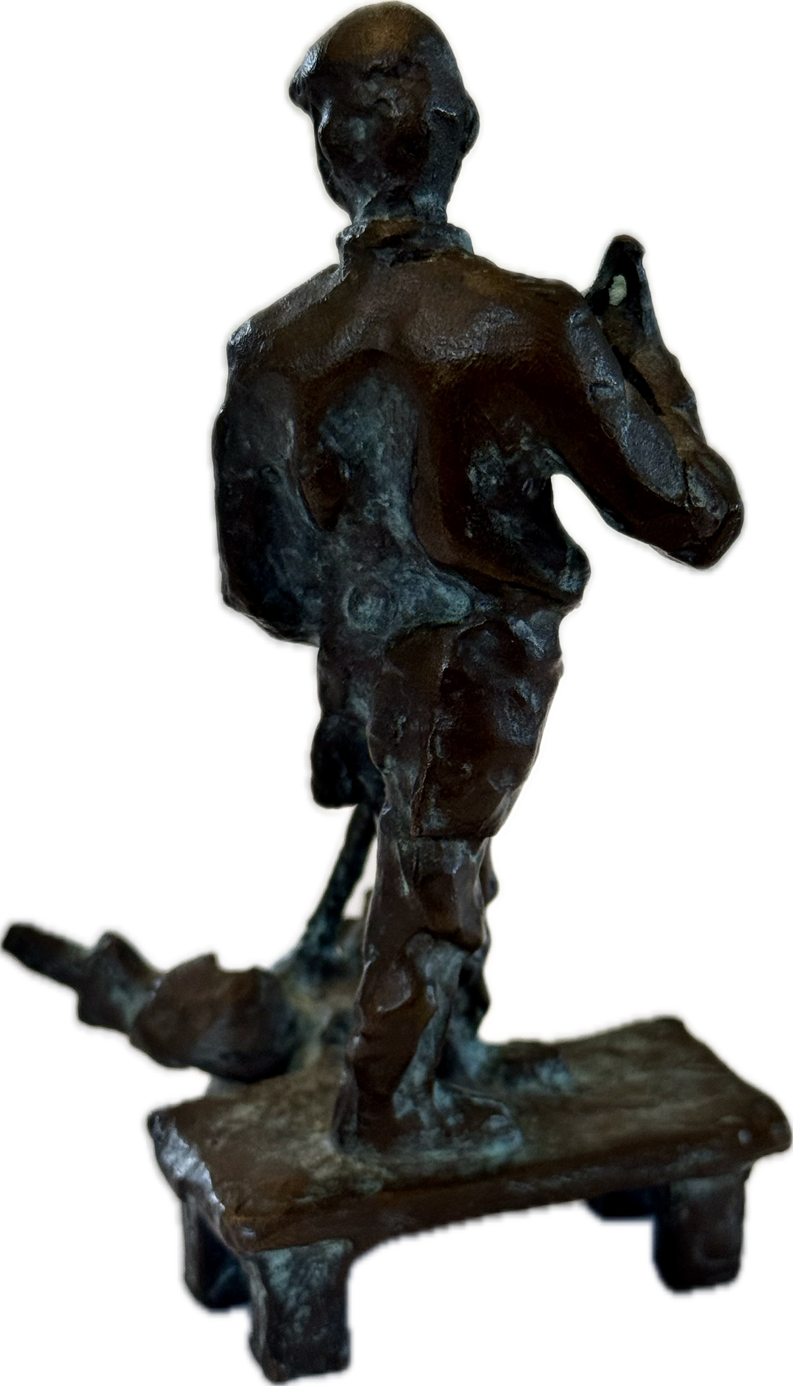 Bronzeskulptur „Glasbläser“ – ausdrucksstarke Handwerkerfigur um 1920