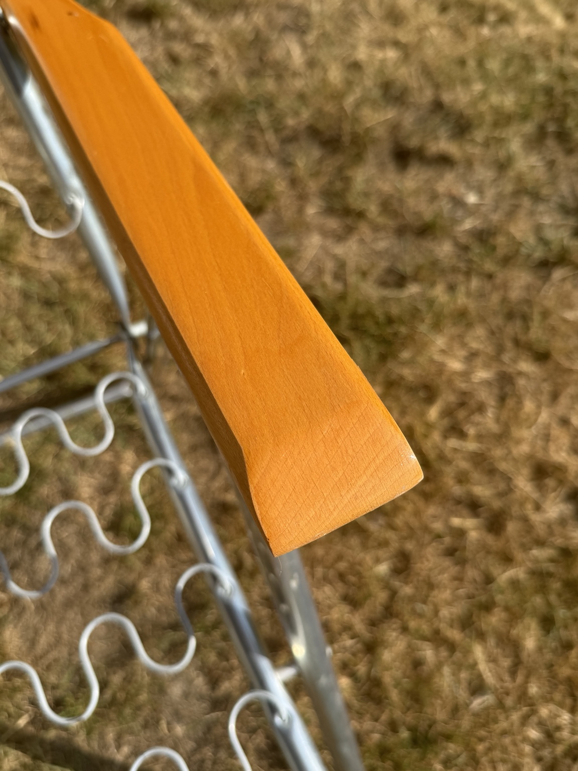 Original SIEGER MM Aluminium-Klappstuhl mit Blumenbezug – 1970er Jahre – 4 Stück vorhanden – mit Originalkartons