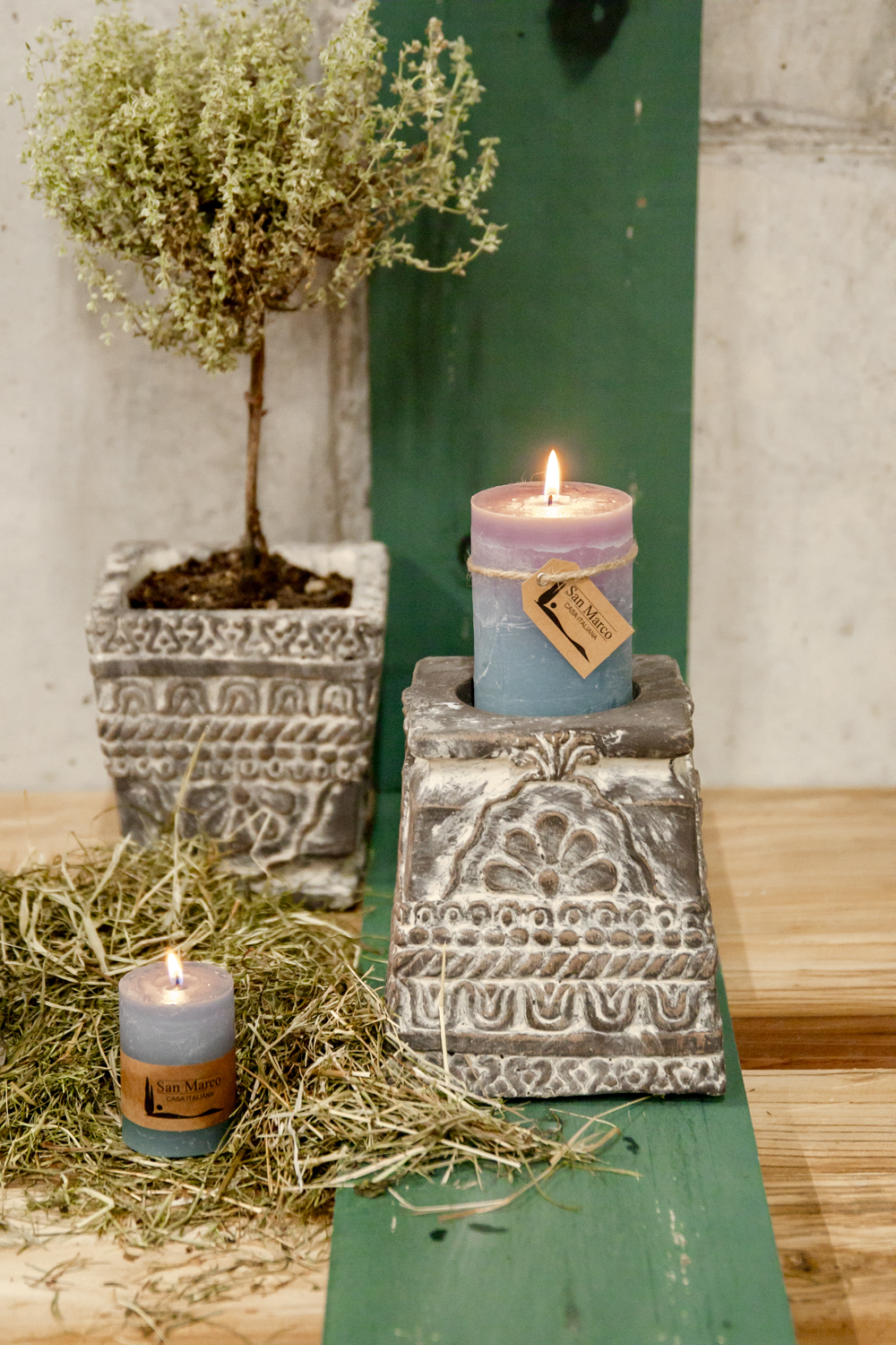 Kerzenhalter "AMILA"  kann auch als Pflanztopf verwendet werden.