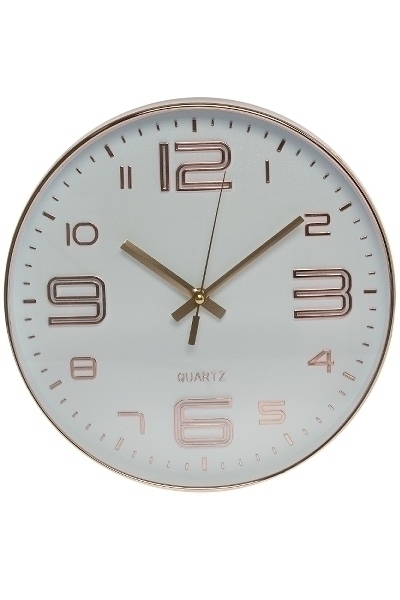 Wanduhr Ross, rosé/gold