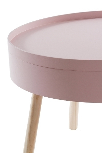 Beistelltisch Lynn, mit Stauraum, rosa FSC 100% GFA-COC-002292-EG