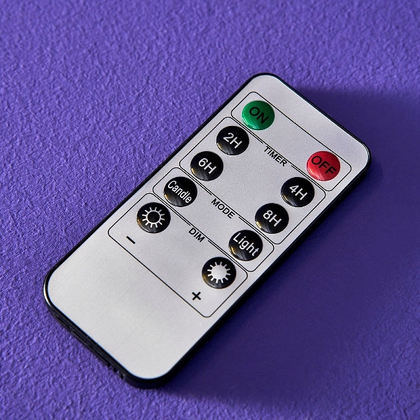 Kerzen  S/4 tlg. LED Stabkerze, weiß /  Echtwachs/Kunststoff/ Fernbedienung/ Werner Voss