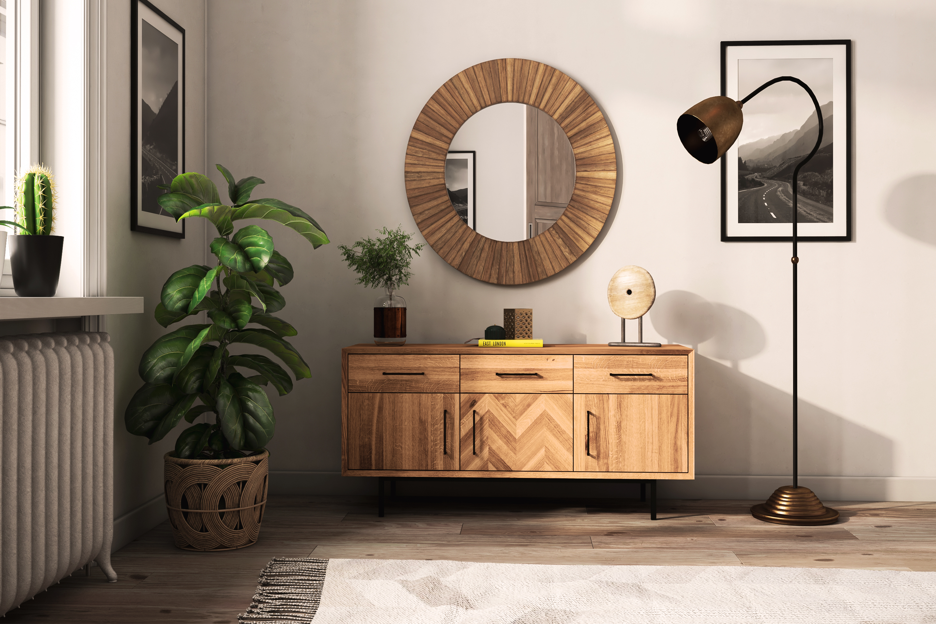 Sideboard 3 Türen & 3 Schubladen / Abies 2730