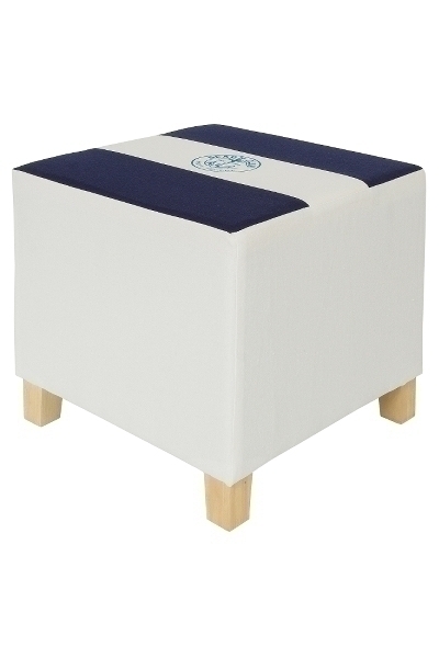 Hocker Liam, mit Stoffbezug