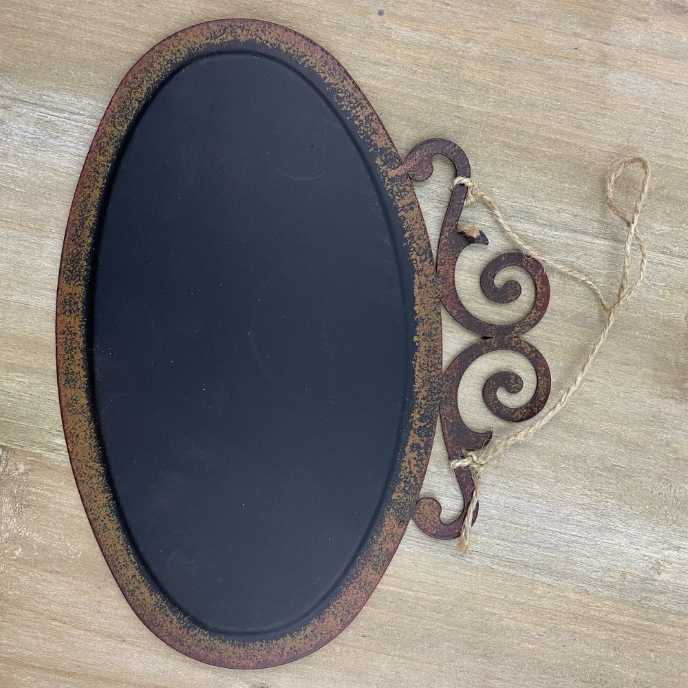 Tafel "Mato" zu hängen Vintage-Look / Tafellack / rostfarben