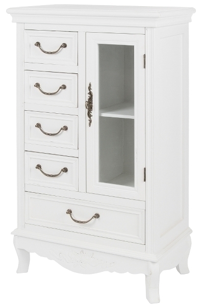 Schrank Elegance, mit 5 Schubladen und 1 Tür