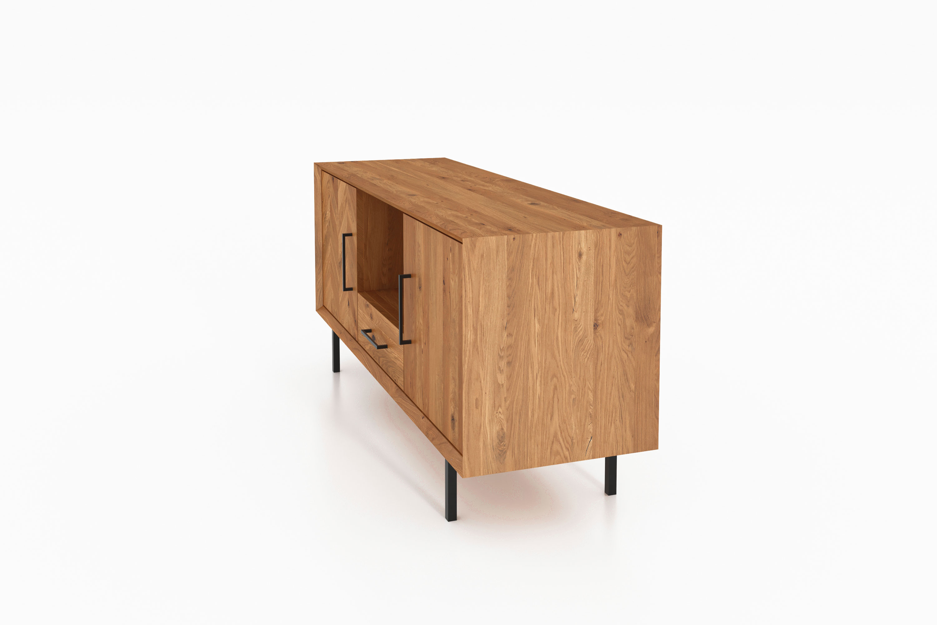 Sideboard mit 2 Türen & Freifach & Schublade / Abies 2725