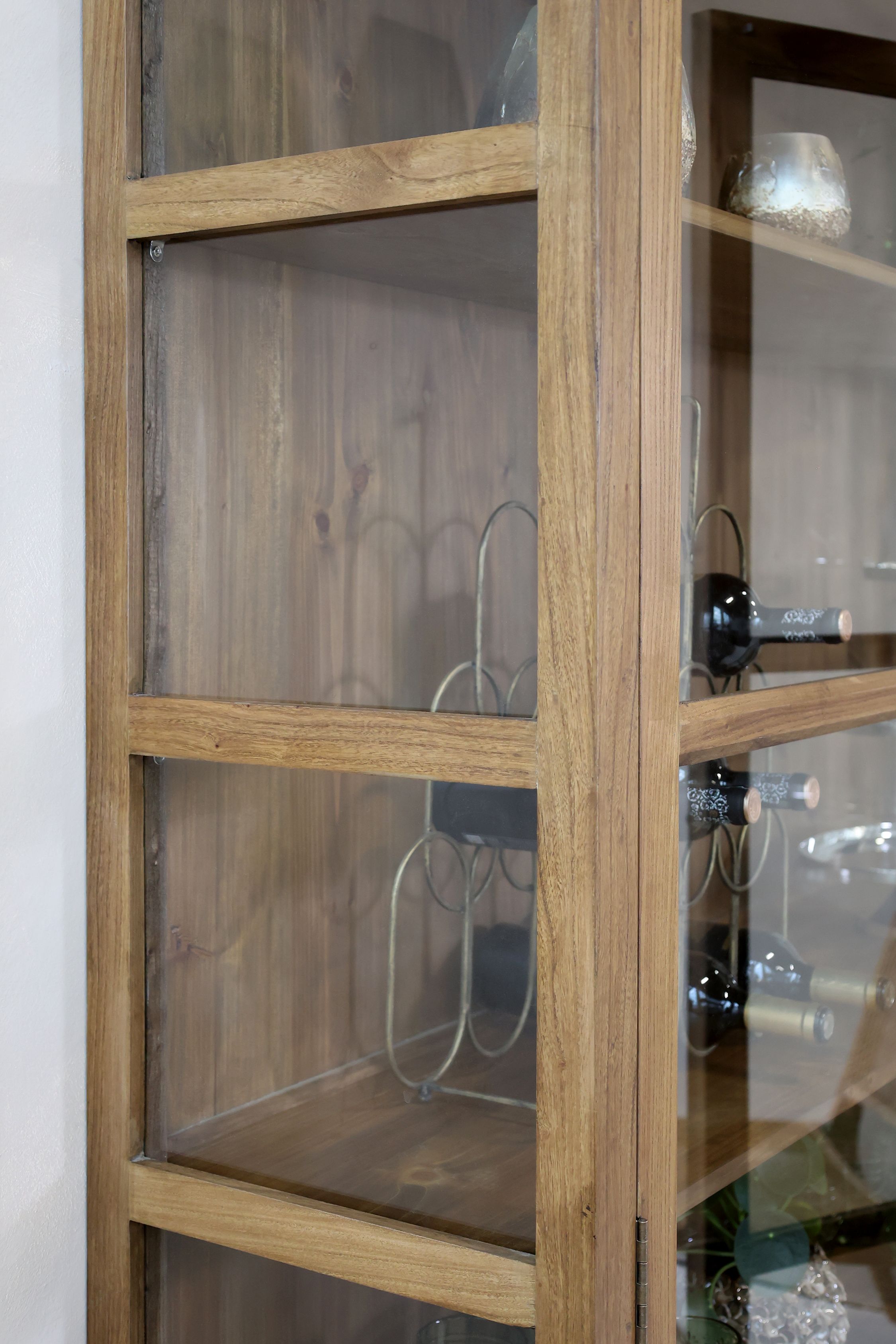 Marseille Vitrinenschrank – Chic Antique Dänemark, Ulmenholz Natur