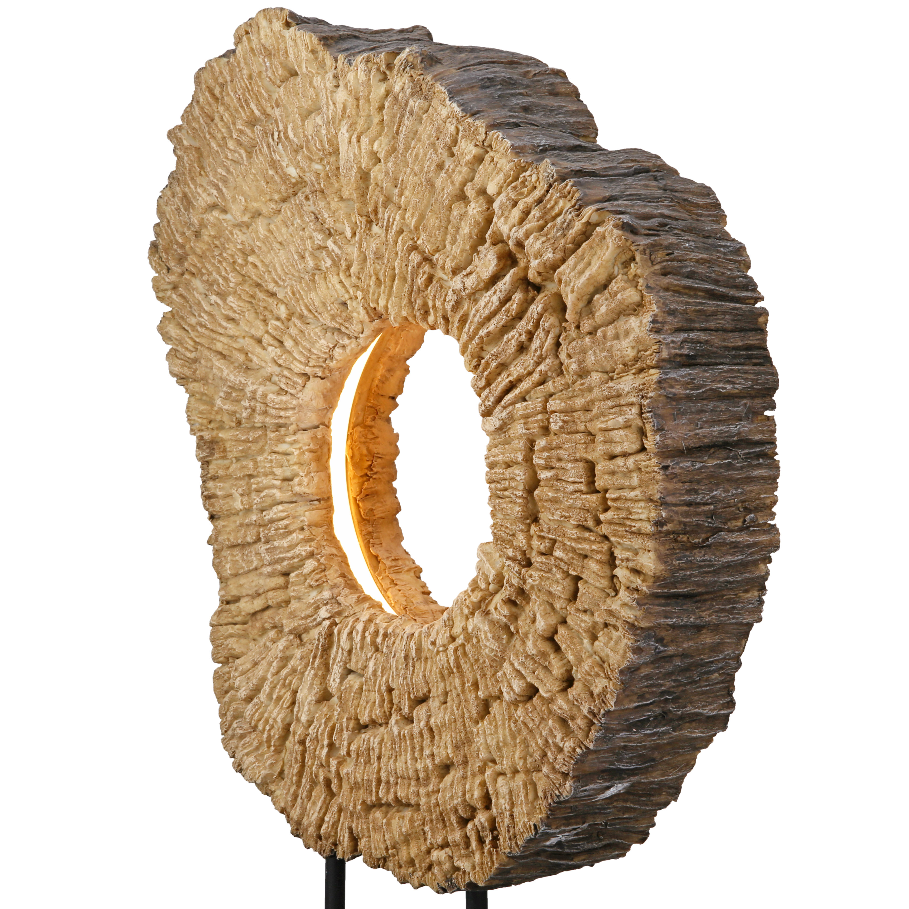 Tischleuchte „Wood Art“ – Design in Holzoptik mit LED
