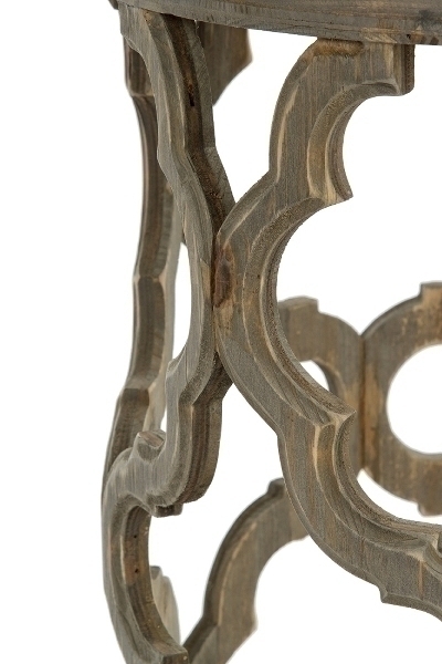 Holz Beistelltisch Amazonia Höhe ca. 54 cm, Ø 39cm