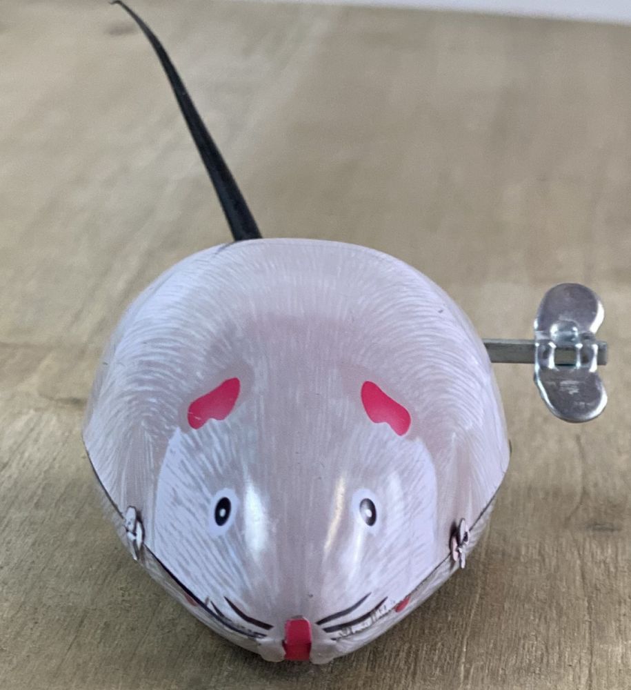 Flitzmaus aus Blech mit Wackelschwanz / der Spielzeugklassiker neu aufgelegt