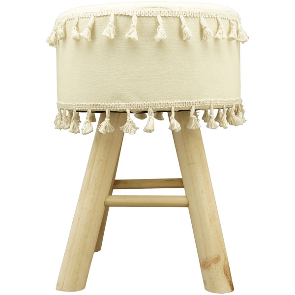 Hocker DIVAN, natur, Holz, 30x30x44 cm / VINTAGELOOK