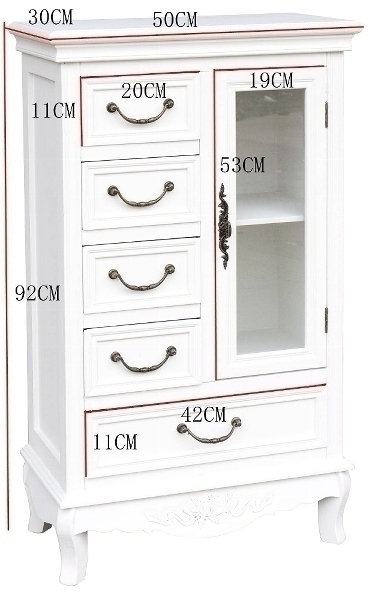 Schrank Elegance, mit 5 Schubladen und 1 Tür