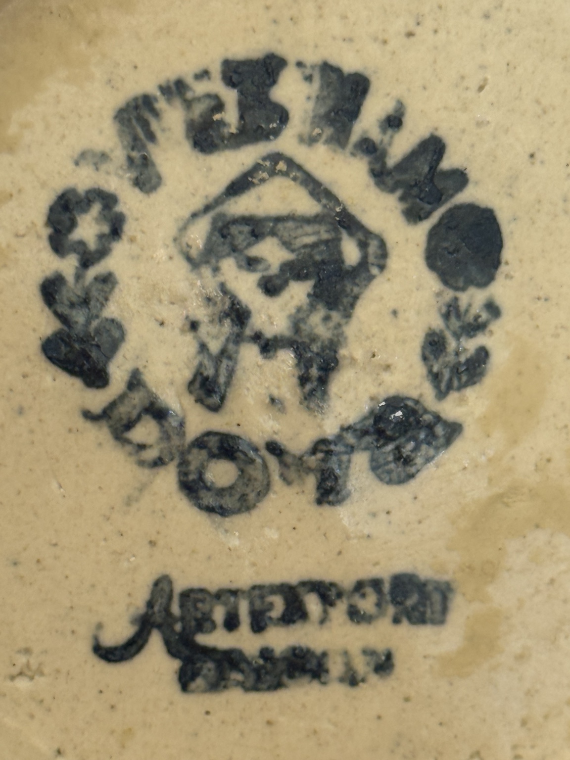 Vintage Keramikvase "Krieger" – Dona Ceramics Saigon, Vietnam – handdekoriert – 1960er/70er Jahre