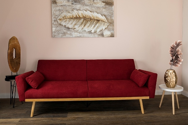 Sofa Joy mit Schlaffunktion - Bordeaux