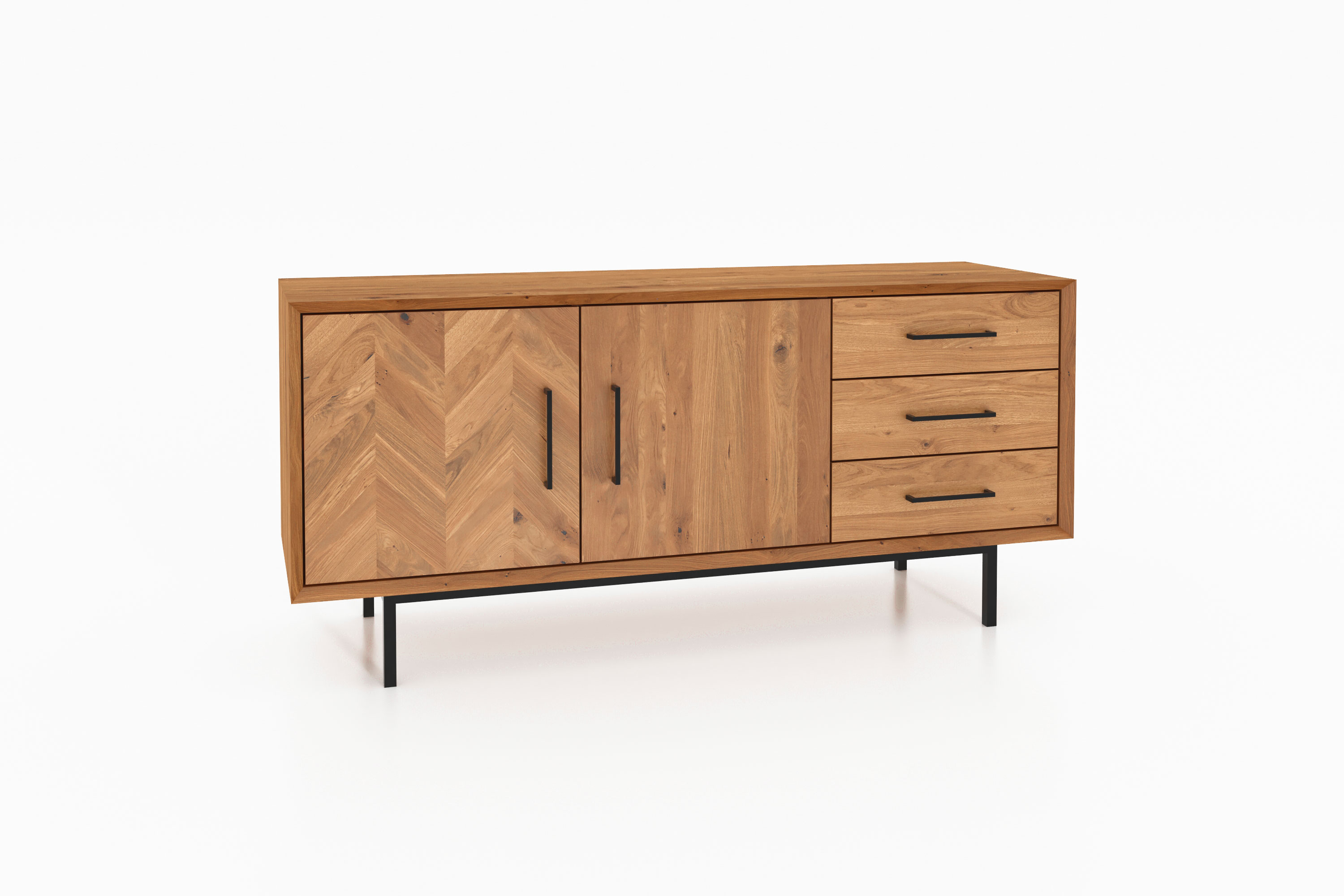 Sideboard / Anrichte / 2Türen / 3 x Schubladen Abies 2728
