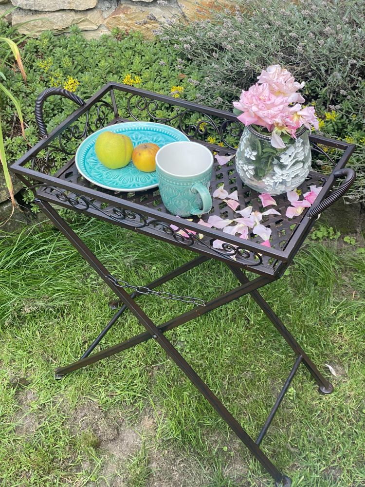 Klapptisch - Tabletttisch "NUETTO" aus Metall / OUTDOOR