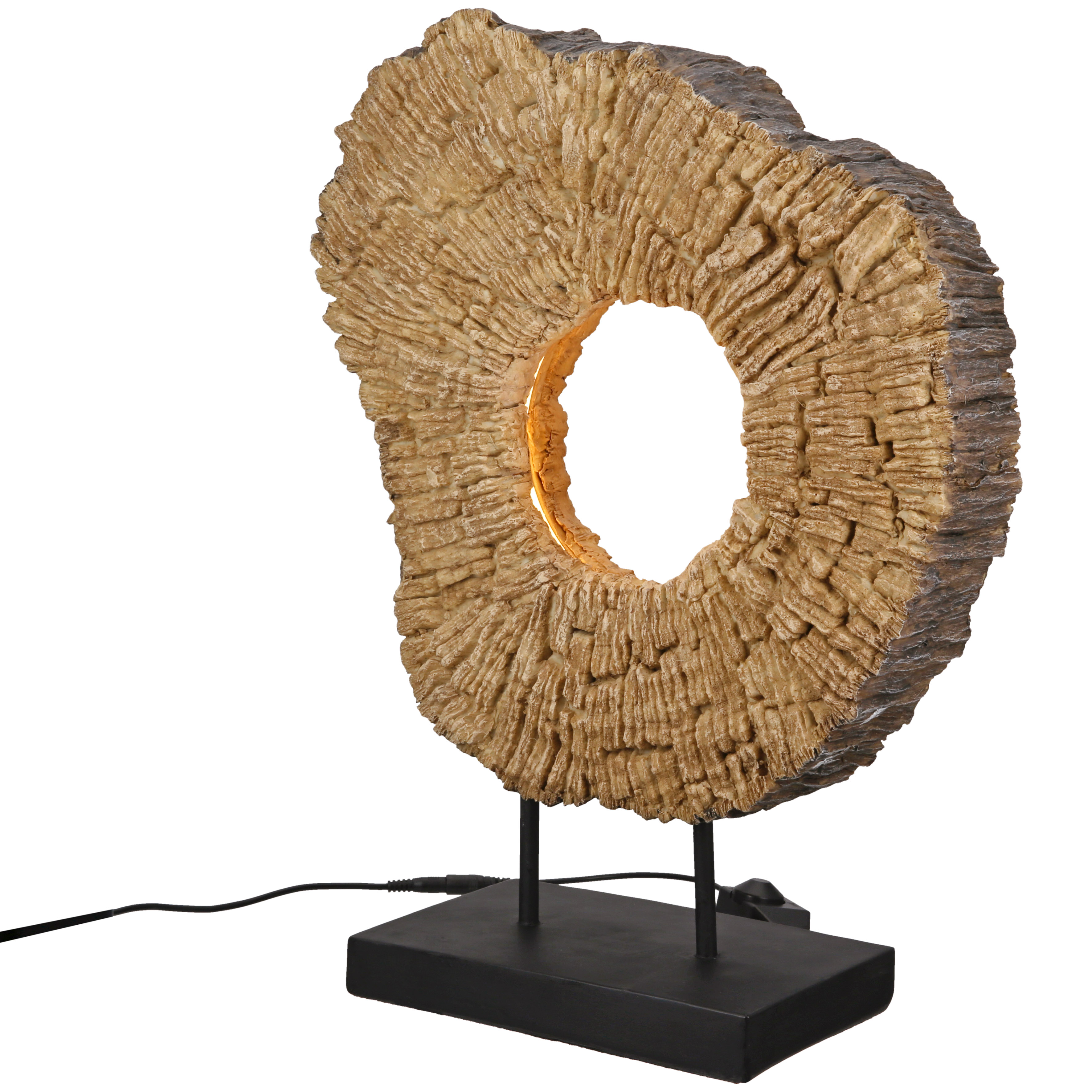 Tischleuchte „Wood Art“ – Design in Holzoptik mit LED
