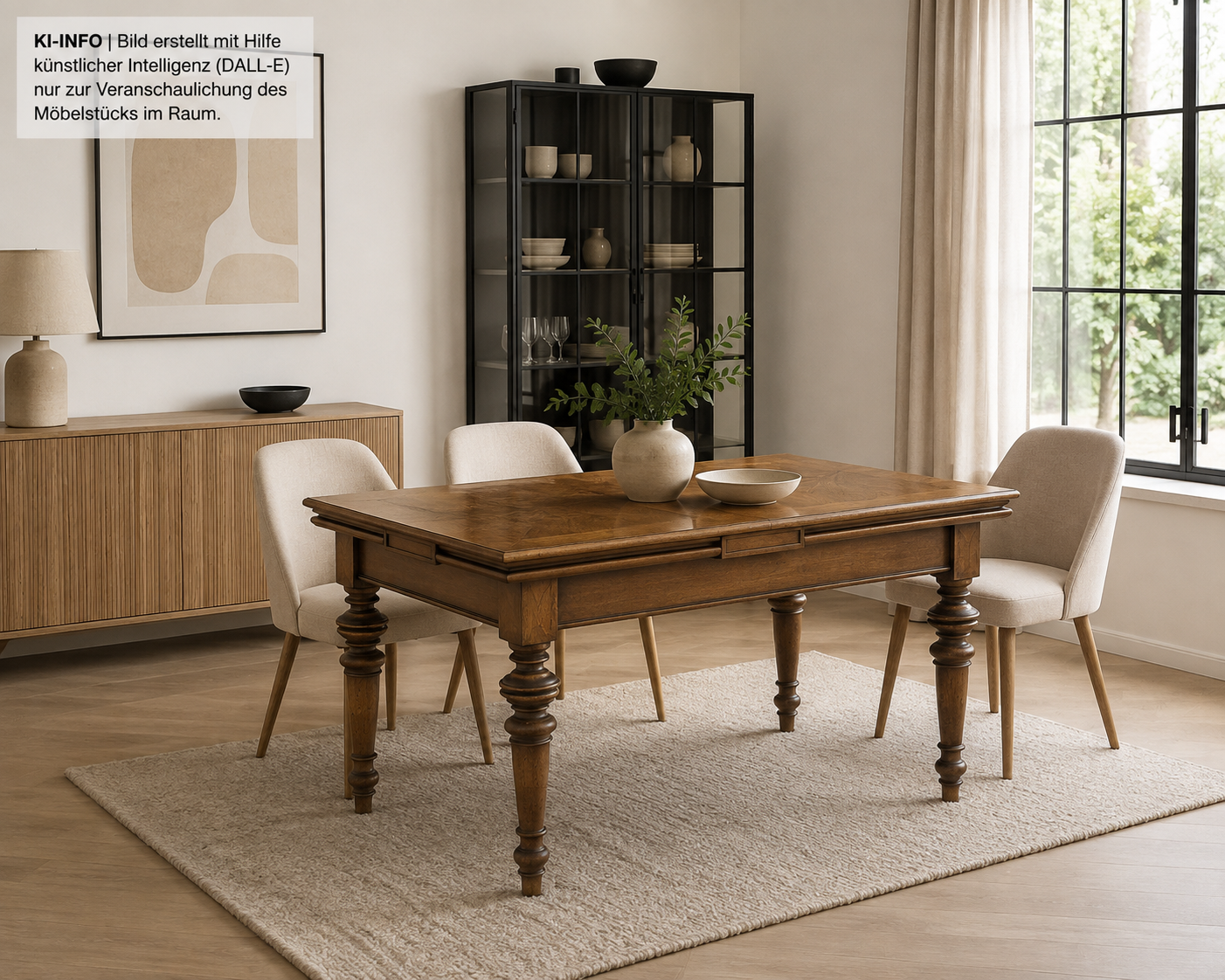 Antiker Kulissentisch um 1920 – Eiche – ausziehbar von 130 bis 350 cm – DIY