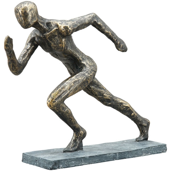 Skulptur Läufer Hilda, Polyresin, 26,7x8,4x19,8 cm