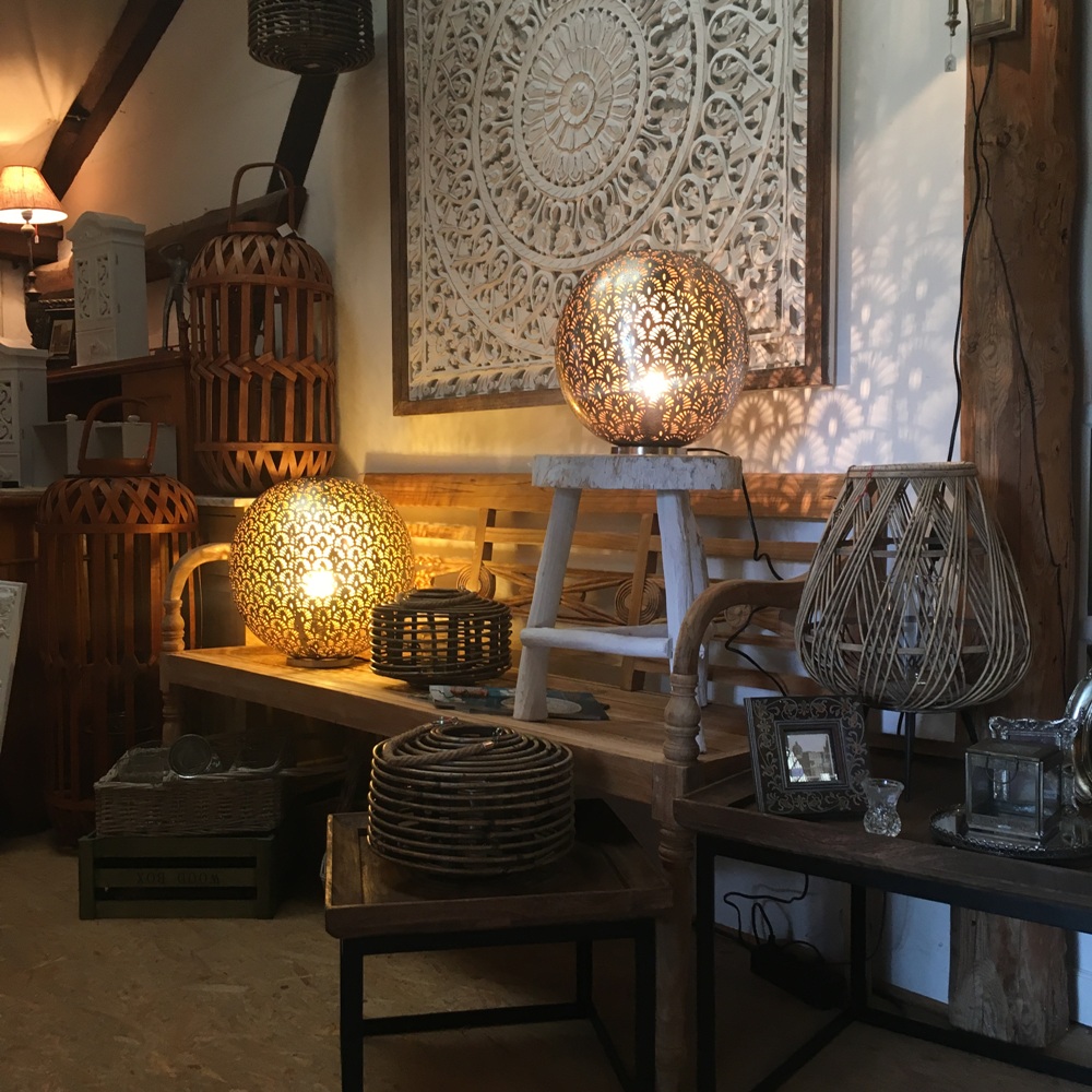 Laterne TROPIC  / Rattan & Metall