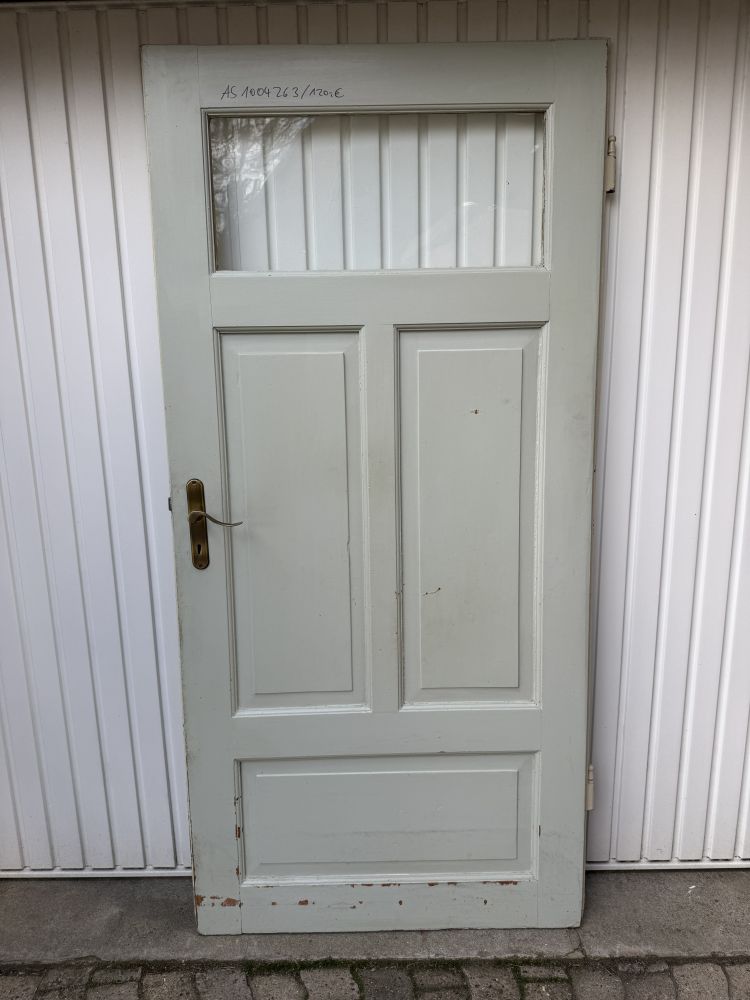 Antike Zimmertür mit Glas & Rahmen Altbau Holztür Vintage