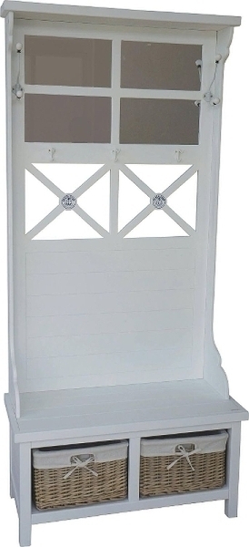 Garderobe Marina, mit Bank und Körben