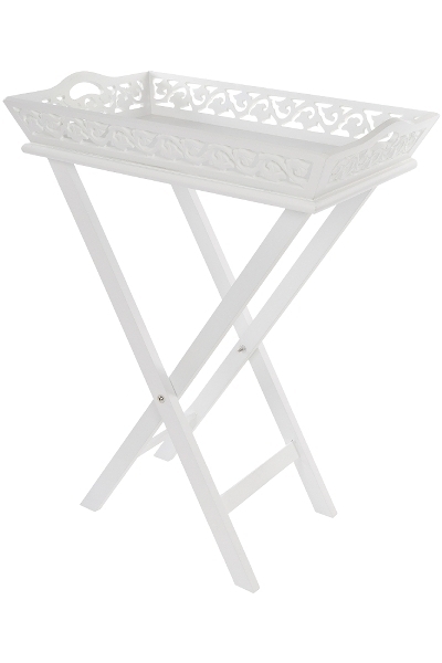 Tablett Romantic, mit Gestell