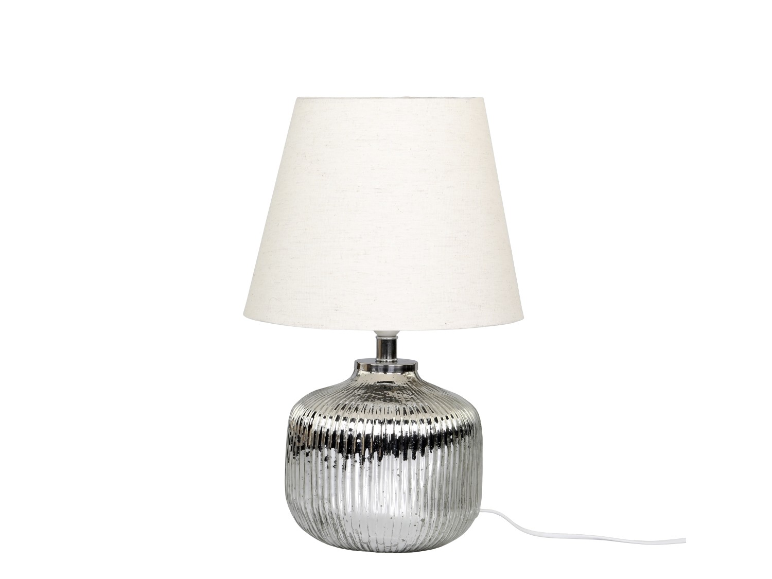 Lampe aus Glas mit Rillen / Chic Antique