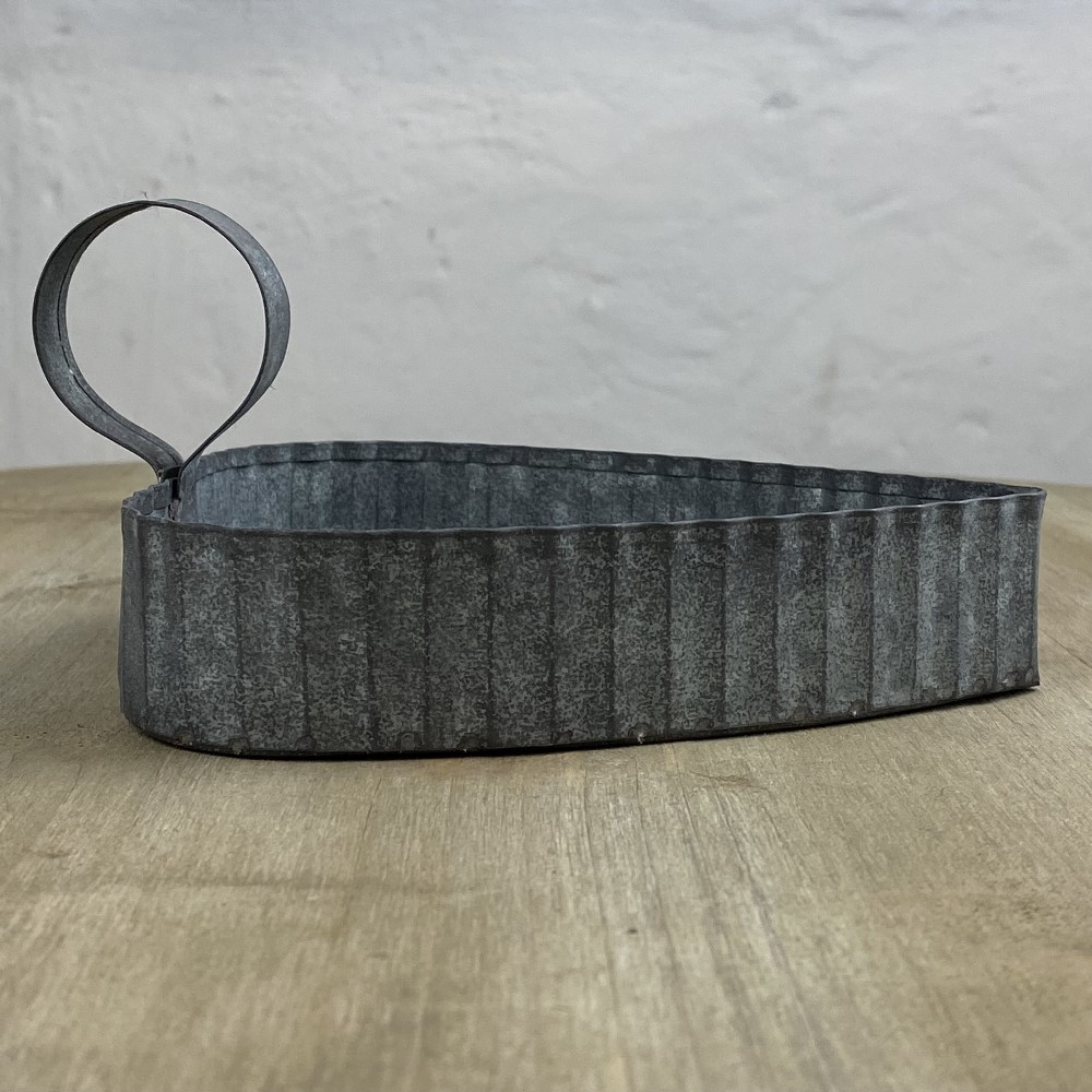 Kerzenhalter "NAPOLIE" aus Zinkblech / ANTIK-LOOK