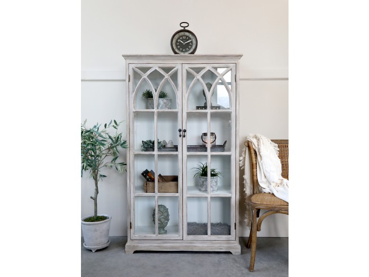 Vitrinenschrank mit Sprossentüren