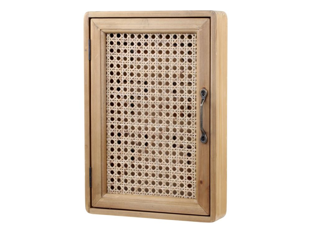 Schüsselschrank mit Tür Wienergeflecht / Chic Antique