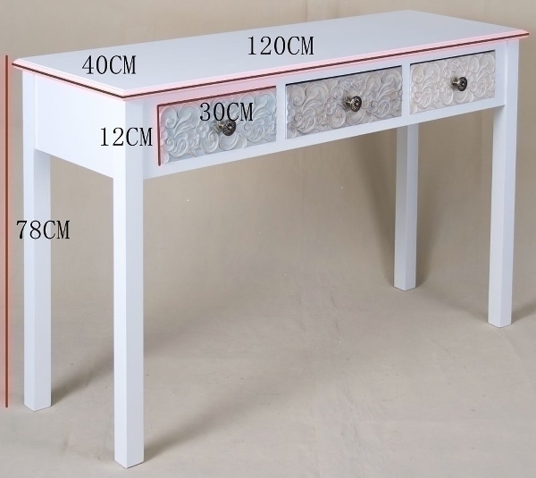 Konsole Inez, mit 3 Schubladen