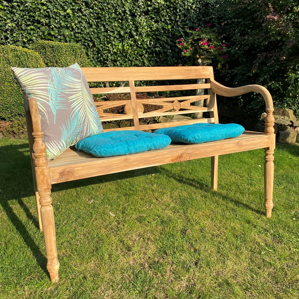 Bank ELEGANCE aus Teakholz / B- 115 cm