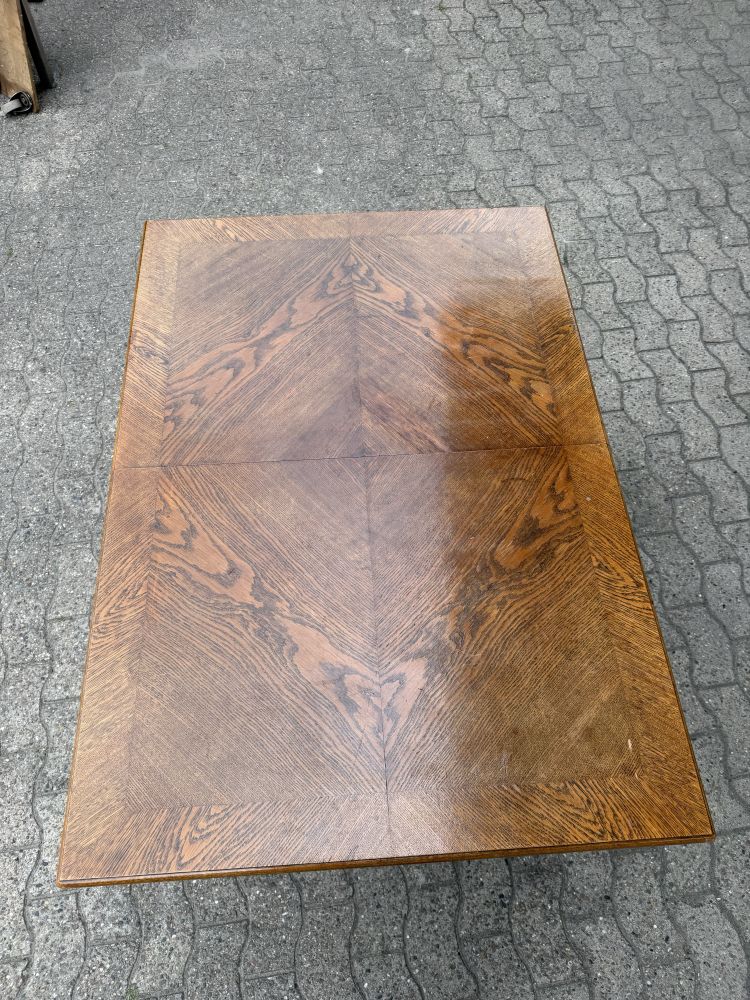 Antiker Kulissentisch um 1920 – Eiche – ausziehbar von 130 bis 350 cm – DIY