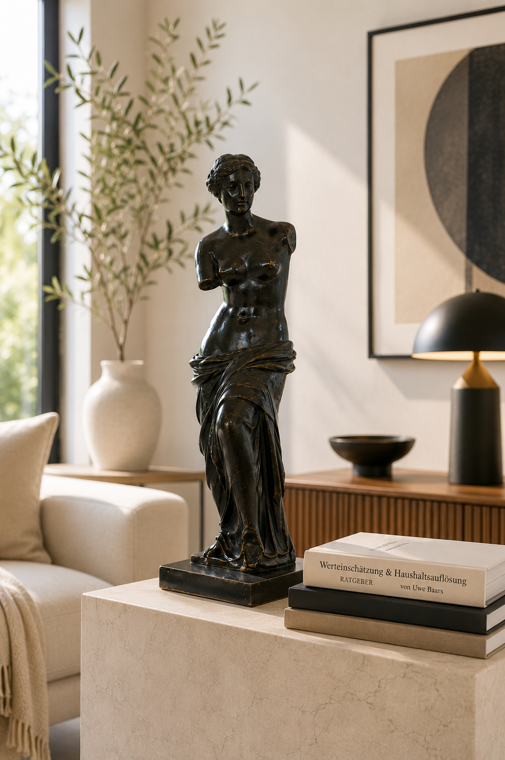 Bronzefigur „Venus von Milo“ – dekorative Skulptur im Grand-Tour-Stil