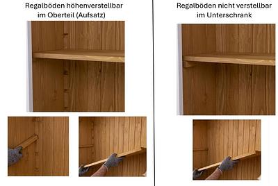 Buffetschrank LÜBECK 223 cm aus Massivholz | WUNDERBAAReS