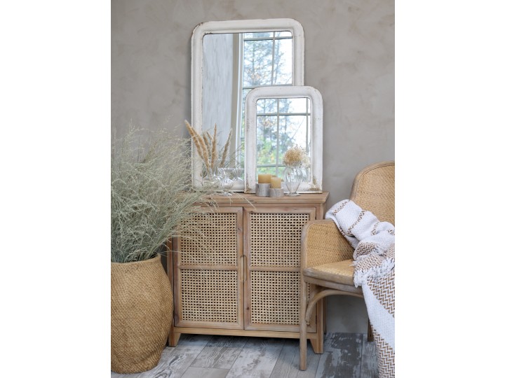 kleines Sideboard mit franz. geflochten Türen