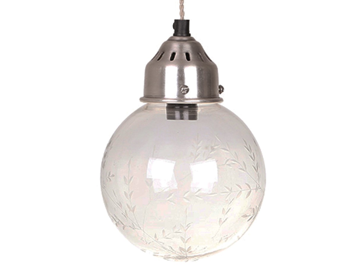 Deckenleuchte Glocke m. geschliffenen Glas