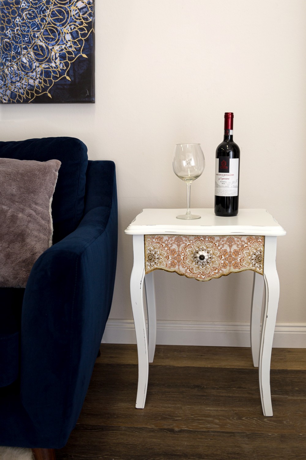 Beistelltisch Paisley, mit Schublade