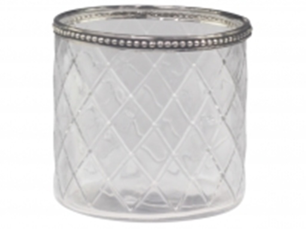 Teelichthalter aus Glas  Chic Antique