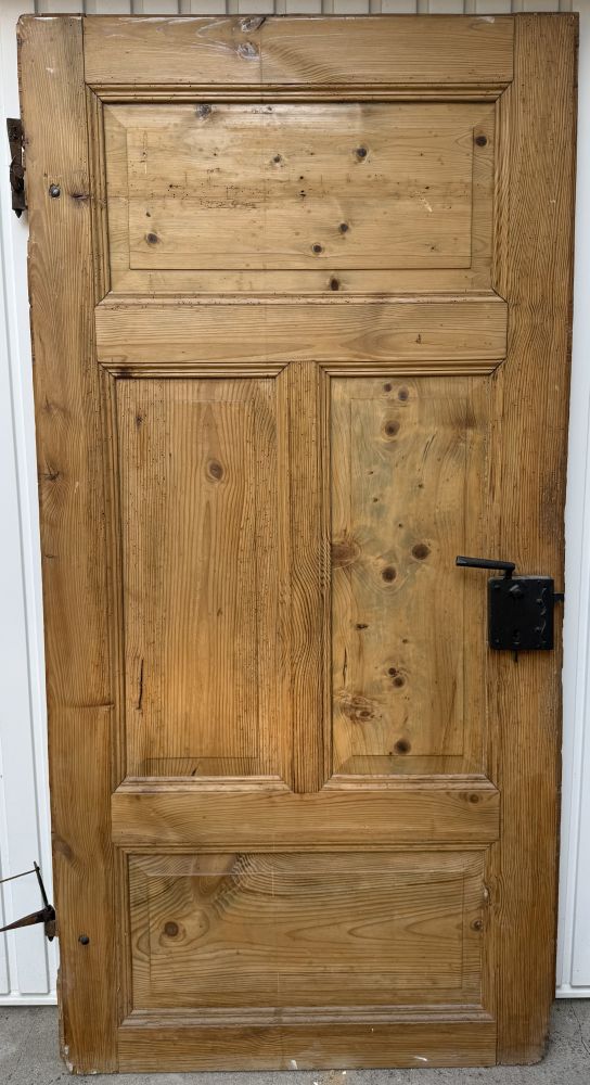 antike Zimmertür  aus massivem Weichholz um 1900