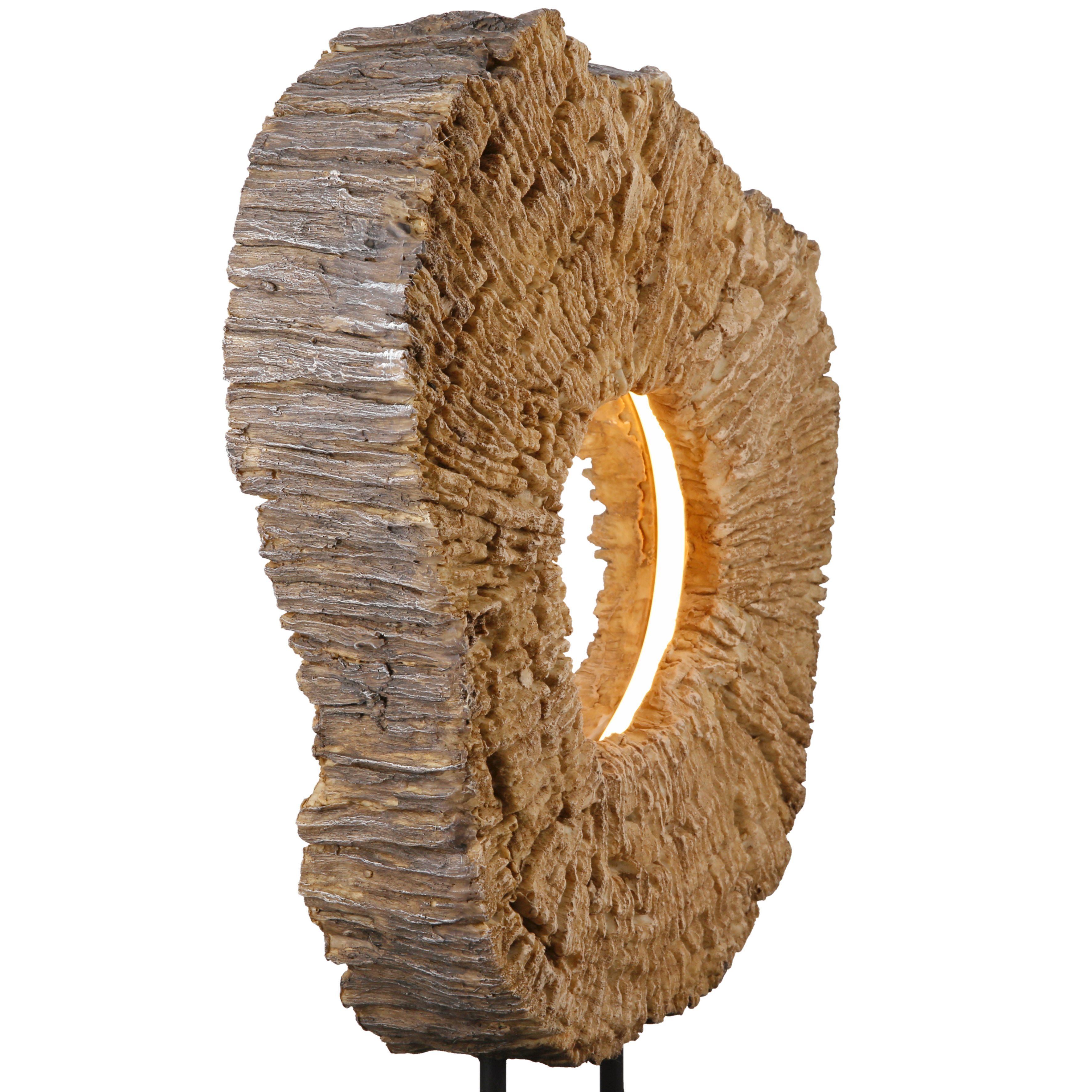Tischleuchte „Wood Art“ – Design in Holzoptik mit LED