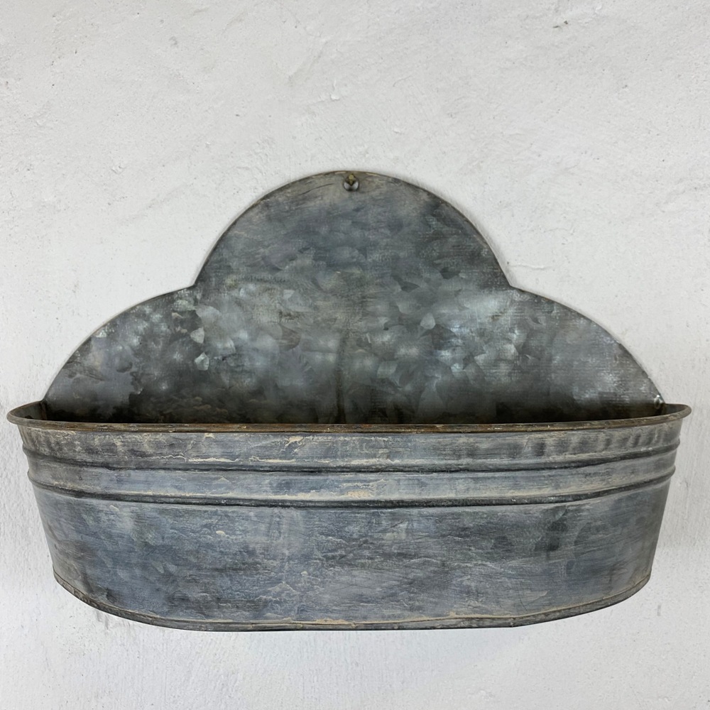 Wandkorb / Pflanzschale - Zinkwanne für die Wand